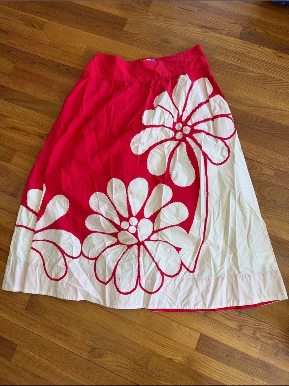 New Farm Rio x Anthropologie Printed Poplin Midi Skirt Size XL
